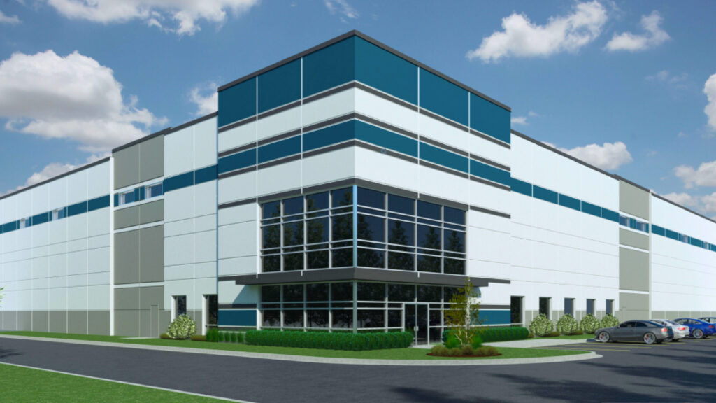 BP I-55 Commerce Center Entrance Perspective Rendering