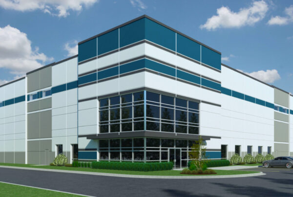 BP I-55 Commerce Center Entrance Perspective Rendering